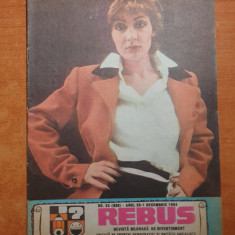 revista rebus 1 decembrie 1984- 2 rebusuri completate cu pixul