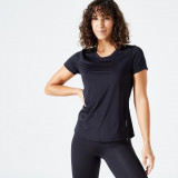 Tricou Fitness 120 Damă, Domyos