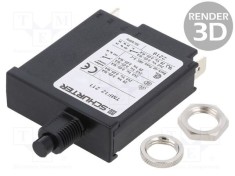&Icirc;ntrerupător de supracurent SCHURTER Unom 240VAC 28VDC 16A SPST IP40