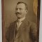 FOTOGRAF L. WAISMAN , BUCURESTI , BARBAT CU COSTUM SI CRAVATA , FOTOGRAFIE C.D.V. , INCEPUT DE SECOL XX