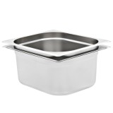 vidaXL Recipiente Gastronorm 2 buc. GN 1/2 150 mm oțel inoxidabil 50889