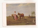 FA126 -Carte Postala- RUSIA - Tretyakov Gallery - A. Venetsianov, In the Field Spring, circulata 1967