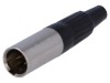 Conector XLR mini mufă tată PIN 3 cablu lipire drept