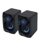 Set boxe 2.0 multimedia RGB LED 2x3W USB Jack 3.5 mm bluetooth
