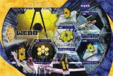 MALI 2021 - Cosmonautica, telescopul spatial Webb / set complet - colita+bloc ( 2 imagini)
