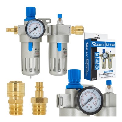 Reductor de aer pentru scule pneumatice 3 / 8&amp;quot;, 9 bar, Geko G03164 foto