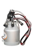 Cumpara ieftin Bidon Aluminiu 30L Melasty pentru Muls Vaci, Capac Inox, Pulsator, Colector Lapte, Furtune - Sistem Fix Muls
