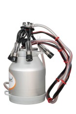Bidon aluminiu 30 litri pentru sistem fix de muls