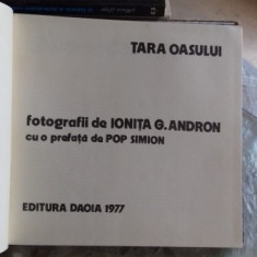 TARA OASULUI - ALBUM FOTOGRAFII - IONITA G, ANDRON