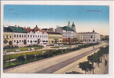 Carte postala circulata in anul 1915 foto