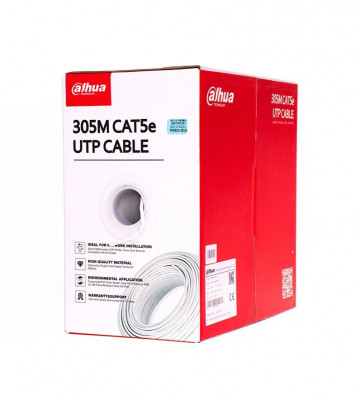 Cablu de retea U/UTP, cat5e, 8 fire din cupru 0.45mm, rola 305m, Dahua foto