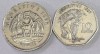 MAURITIUS Set / Lot 5 , 2 Monede : 5 Rupees 1992 + 10 Rupees 1997, Africa, Cupru-Nichel