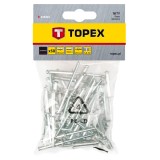 Nituri din aluminiu 4 x 10 mm, set 50 buc, pentru fixari permanente