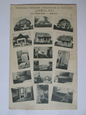 Carte poștală Basarabia-Stațiunea balneara Șabolat(Cetatea Albă),circulată 1928 foto