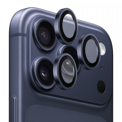 Folie de protectie Camera Spate Blueo 99 Anti-Refective HD pentru Apple iPhone 17 Pro Max / 17 Pro, Sticla Securizata, Albastra foto