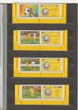 ROMANIA 2016 LP 2108 a ROMANIA LA CAMPIONATUL EUROPEAN DE FOTBAL-FRANTA 2016 SERIE CU VINIETA MNH NESTAMPILATA, Nestampilat
