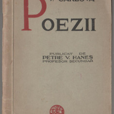 Vasile Carlova - Poezii (editie Petre V. Hanes)