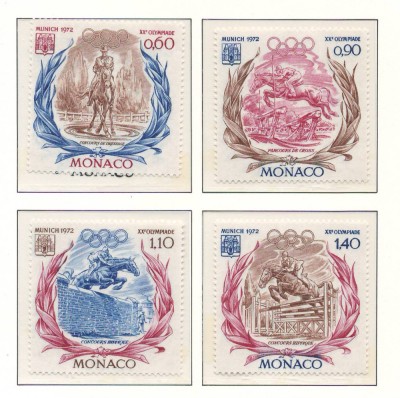 Monaco 1972 Mi 1045/48 MNH - Jocurile Olimpice vara, Munchen foto