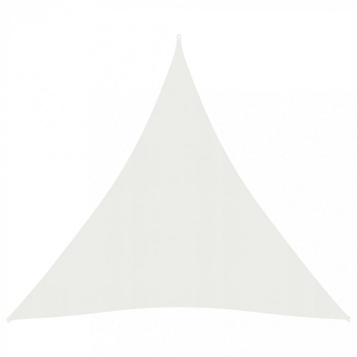 vidaXL P&acirc;nză parasolar, alb, 5x6x6 m, 160 g/m&sup2;, HDPE