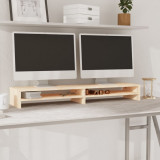 VidaXL Stand pentru monitor, 100x24x13 cm, lemn masiv de pin