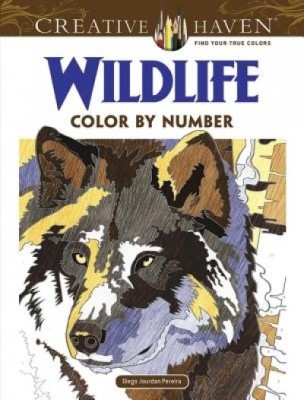 Creative Haven Wildlife Color by Number Coloring Book foto