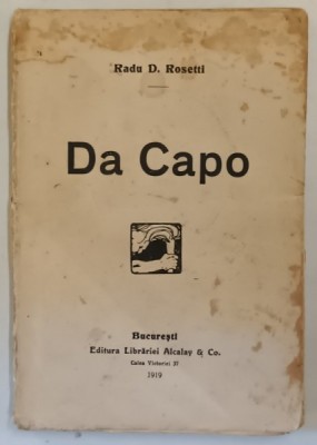 DA CAPO de RADU D. ROSETTI, 1919 foto