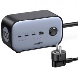 Cumpara ieftin Prelungitor UGREEN CD270, 100W, 5A, 1 x USB-A - 3 x USB-C - 2 x Schuko, Gri
