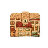 Portofel compact din pluta Houses