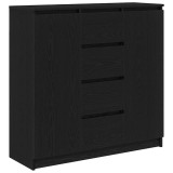 Cumpara ieftin Bufeta cu sertare Stejar negru 100,5x35x98,5 cm Lemn prelucrat