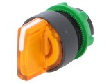 Comutator rotativ 22mm LED portocaliu IP66