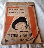 Carte Veche "Toc Napistorc si Tita Fetita" Teatru Papusi Copii 1963 Dimensiuni 20x14 cm