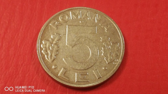 Romania 5 Lei 1992 Luciu