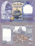 Nepal 1 Rupee 1995 UNC Bancnota Asia - Moneda Nepaleză Ne-circulată
