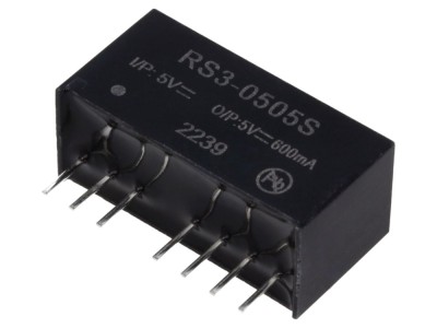 Convertor DC/DC 3W 5V 600mA SIP8 foto
