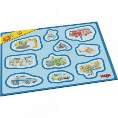 Primul meu puzzle cu rama, Haba, Vehicule, 2ani+