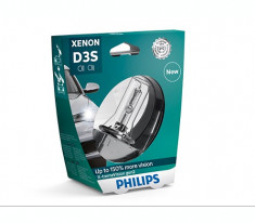 Bec auto xenon pentru far Philips X-tremeVision gen 2 +150% D3S 35W 42V 42403XV2S1 foto