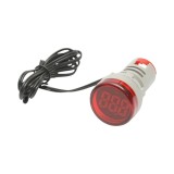 Indicator digital de temperatura cu sonda, LED rosu, 22 mm, 220V/380V AC, Breckner