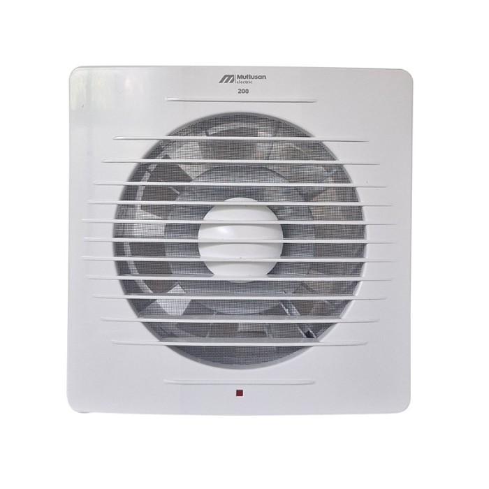 Ventilator pentru baie cu plasa pentru insecte, diametru racord 200 mm, 1000 RPM, Debit aer 200 mc/h