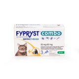 Cumpara ieftin Fypryst Combo Cat 50 mg, pipete antiparazitare pisici cutie 3 pipete, KRKA