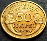Cumpara ieftin Moneda istorica 50 CENTIMES - FRANTA, anul 1939 * cod 4648 A = excelenta, Europa