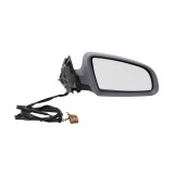 Oglinda exterioara Audi A4 (B6) 11.2000-11.2004 partea dreapta Best Auto Vest Crom Convexa Carcasa pregatita, 7 pini electrica incalzita