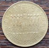 (M1856) MONEDA AUSTRIA- 20 SCHILLING 1981, JUBILIARA, CELE 9 PROVINCII, MAI RARA, Europa