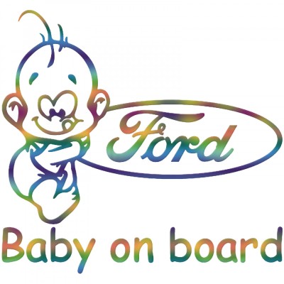 Sticker Ford Baby on Board , Autocolant Siguranta pentru Masina Ta foto