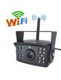 Camera auto WI-FI rezolutie HD pentru marsarier/frontala cu Nightvision 12-24V WIFI, Xenon Bright