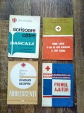 Lot 4 carticele popularizare Crucea Rosie, anii 70