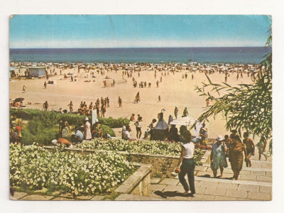 RF37 -Carte Postala- Mangalia, plaja, circulata 1973 foto