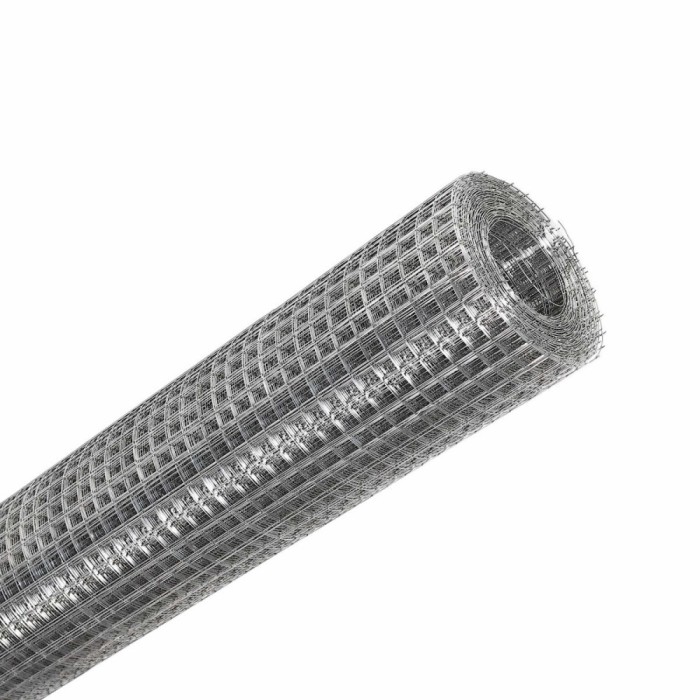 Plasa gard ornamental Edilplus, zincata, 1 x 10 m (0.8 x 16 x 16 mm)