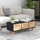 Cumpara ieftin Măsuță de cafea negru 80x40x30 cm lemn prelucrat&amp;lemn masiv pin