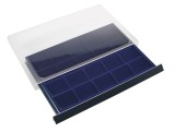 Cutie monede sertar in etui acrilic cu tava in catifea albastra pentru 12 seturi de monede euro - Nova-Big &euro;uro seturi - 96 de locasuri