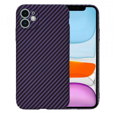 Husa pentru Apple iPhone 11, Techsuit, Carbonite FiberShell, Mov foto